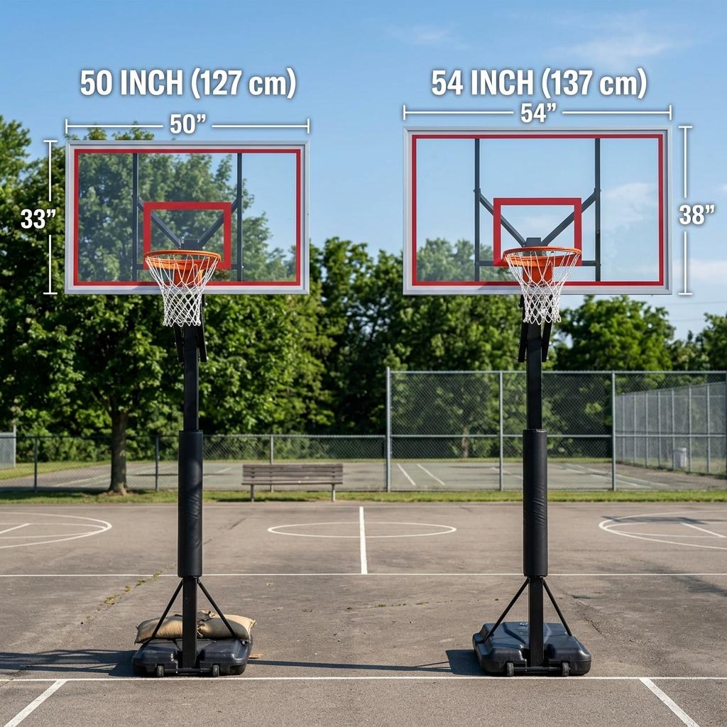 50 vs 54 Backboard: Which Basketball Hoop Size?