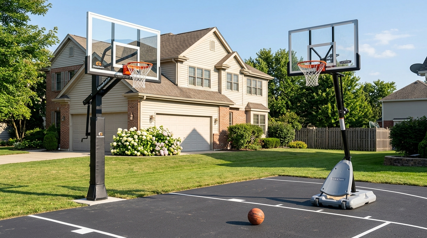 In-Ground vs Portable Basketball Hoops: Driveway Guide